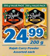 Rajah Curry Powder-200g Each