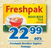 Freshpak Rooibos Tagless Teabags-40's
