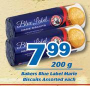 Bakers Blue Label Marie Biscuits-200g Each