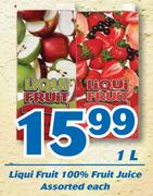 Liqui Fruit 100% Fruit Juice-1Ltr Each