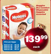 Huggies Dry Comfort Disposable Nappies-Each