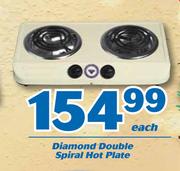 Diamond Double Spiral Hot Plate-Each