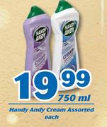 Handy Andy Cream-750ml Each