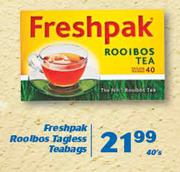 Freshpak Rooibos Tagless Teabags-40's