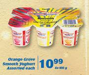 Orange Grove Smooth Yoghurt-6X100g
