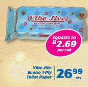 Vibe Jive Econo 1-Ply Toilet Paper 10’s