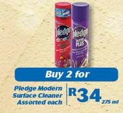 Pledge Modern Surface Cleaner-2x275ml Each