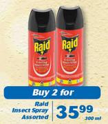 Raid Insect Spray-2x300ml