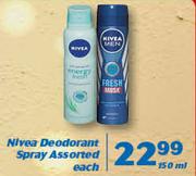 Nivea Deodorant Spray-150ml Each
