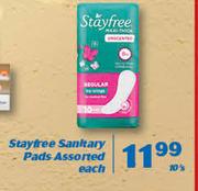 Stayfree Sanitary Pads 10’s-Each