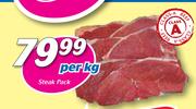 Steak Pack-Per Kg