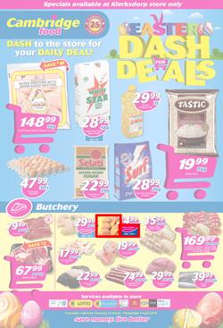 Cambridge Food Klerksdorp : Dash For Deals (22 March - 4 April 2018), page 1