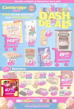 Cambridge Food Klerksdorp : Dash For Deals (22 March - 4 April 2018), page 1