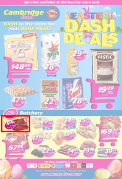Cambridge Food Klerksdorp : Dash For Deals (22 March - 4 April 2018), page 1