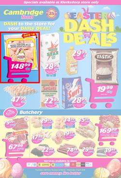 Cambridge Food Klerksdorp : Dash For Deals (22 March - 4 April 2018), page 1