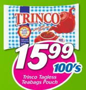 Trinco Tagless Teabags Pouch-100's Pack