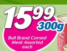 Bull Brand Corned Meat Assorted-300g Each