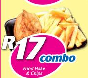 Fried Hake & Chips Combo
