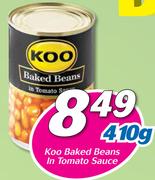Koo Baked Beans In Tomato Sauce-410g