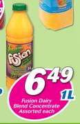 Fusion Dairy Blend Concentrate Assorted-1Ltr
