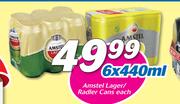 Amstel Lager/Radler Cans-6 x 440ml Each