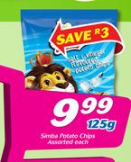 Simba Potato Chips Assorted-125g Each