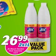 Jik Bleach Banded Pack Assorted-2 x 1Ltr