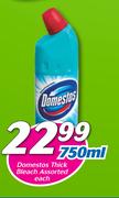 Domestos Thick Bleach Assorted-750ml Each