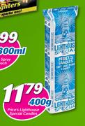 Price's Lighthouse Special Candles-400g