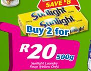 Sunlight Laundry Soap Yellow Only-2 x 500g