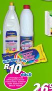Cambridge Food All Purpose Cleaner-750ml/Fabric Softener Refill-500ml/Thin Bleach-750ml Each