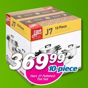 Hart 10 Piece J7 Polished Pot Set