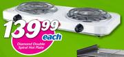 Diamond Double Spiral Hot Plate-Each