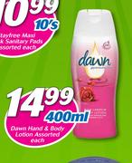Dawn Hand & Body Lotion Assorted-400ml Each