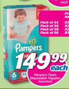Pampers Pants Disposable Nappies Assorted-Each