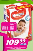 Huggies Dry Comfort Disposable Nappy Pack Of 44-Per Nappy