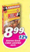 Knorrox Stock Cubes Assorted-12's Each