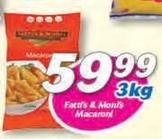 Fatti's & Moni's Macaroni-3Kg
