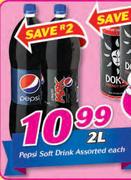 Pepsi Soft Drink Assorted-2Ltr Each