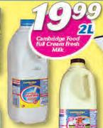 Cambridge Food Full Cream Fresh Milk-2Ltr