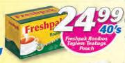 Freshpak Rooibos Tagless Teabags Pouch-40's