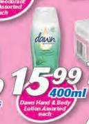 Dawn Hand & Body Lotion Assorted-400ml Each