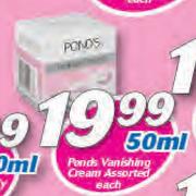 Ponds Vanishing Cream Assorted-50ml Each