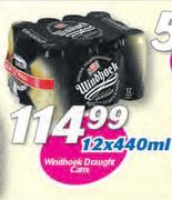 Windhoek Draught Cans-12 x 440ml