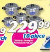 Diamond 10 Piece Stewpan Aluminium Pot Set