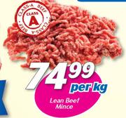 Lean Beef Mince-Per Kg