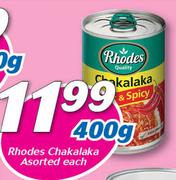 Rhodes Chakalaka Assorted-400g