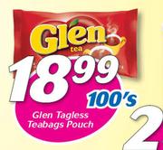 Glen Tagless Teabags Pouch-100's