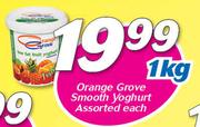 Orange Grove Smooth Yoghurt Assorted-1Kg Each