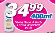 Nivea Hand & Body Lotion Assorted-400ml